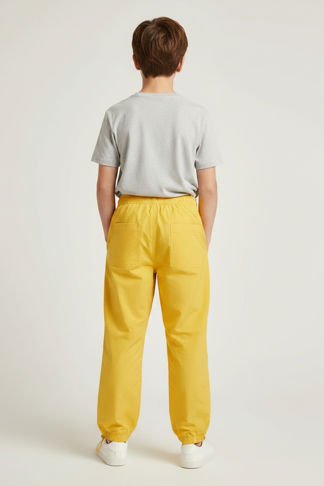 Pantalon Parachute Jaune Ample Sport Enfant Léger - Polyester - vue 2