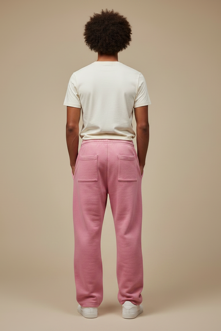 Pantalon Parachute Rose Molleton Imprimé Ample Homme - vue 2