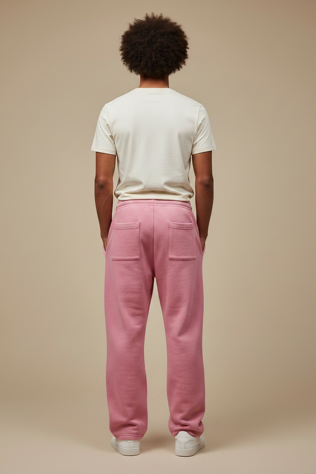 Pantalon Parachute Rose Molleton Imprimé Ample Homme - vue 2