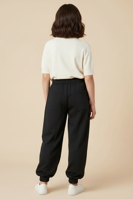 Pantalon Parachute Noir Ample Imprimé Décontracté Enfant - Polyester - vue 2