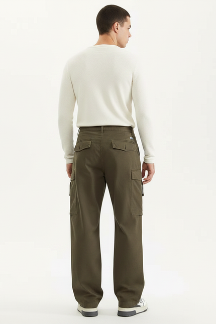 Pantalon Parachute Ccbb - Kaki Toile - vue 2
