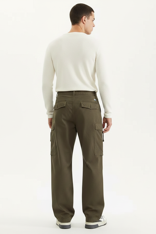 Pantalon Parachute Ccbb - Kaki Toile - vue 2