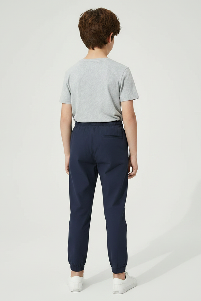 Pantalon Parachute Marine Cordon Décontracté Garçon - Polyester - vue 2