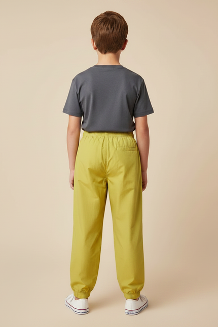 Pantalon Parachute Jaune Ample Sport Enfant - Polyester - vue 2