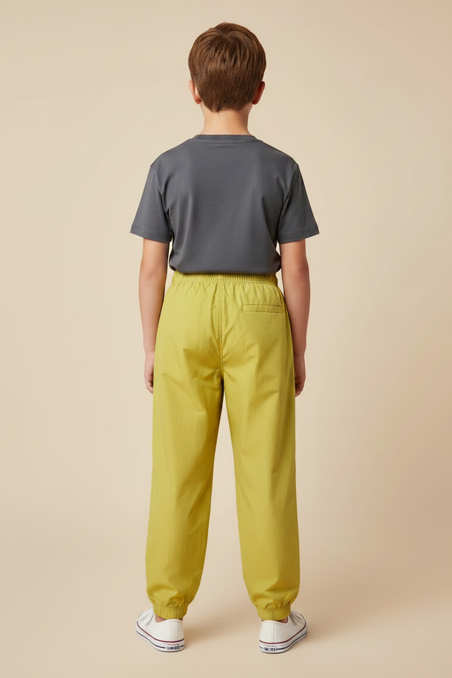 Pantalon Parachute Jaune Ample Sport Enfant - Polyester - vue 2