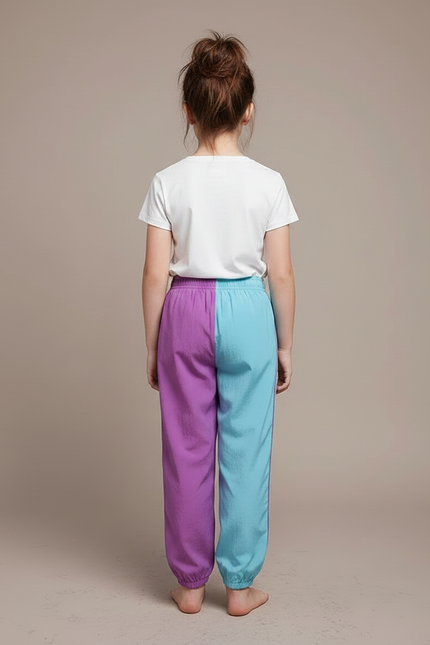 Pantalon Parachute Fille Resserré Aux Chevilles Nylon - Multicolore Polyester - vue 2