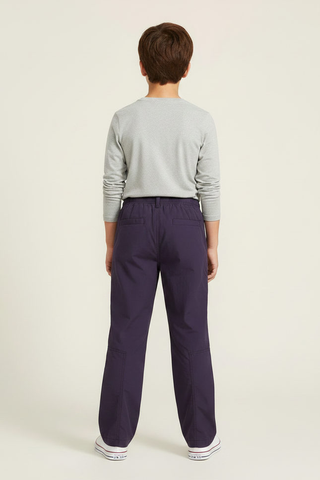 Pantalon Parachute Violet Garçon Ample Décontracté - Polyester - vue 2