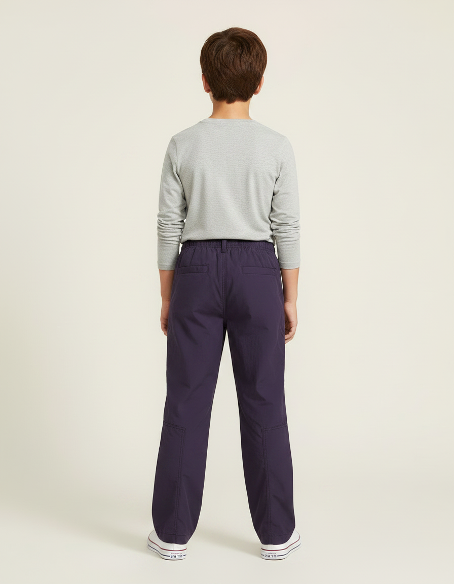 Pantalon Parachute Violet Garçon Ample Décontracté - Polyester - vue 2