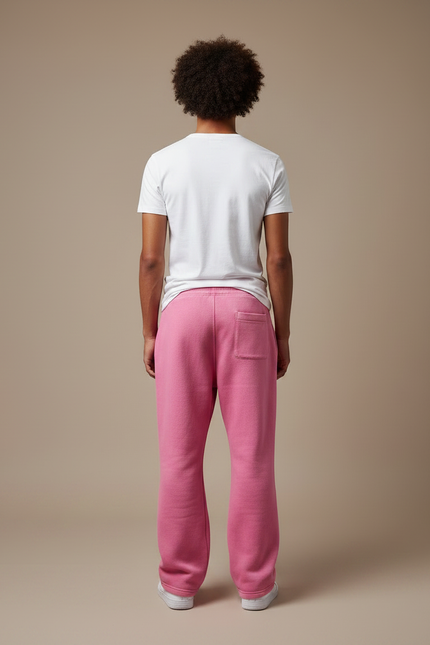 Pantalon Parachute Rose Molleton Ample Imprimé Homme - vue 2