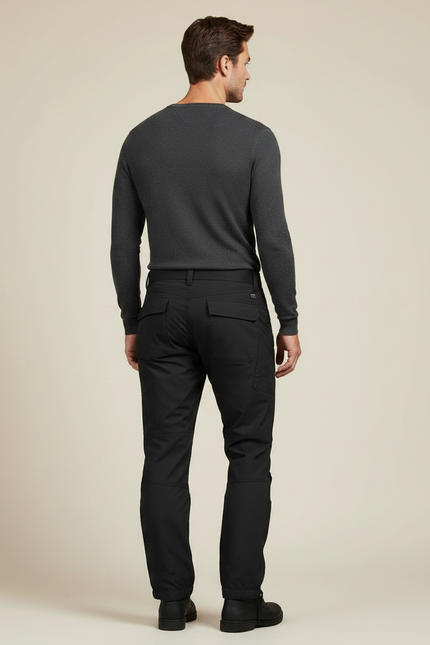 Pantalon Parachute Noir Cargo Technique Homme - Polyester - vue 2
