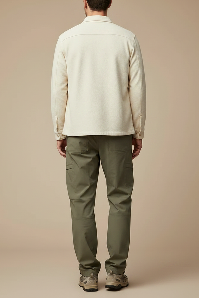 Pantalon Parachute Kaki Cargo Décontracté Léger Homme - Polyester - vue 2