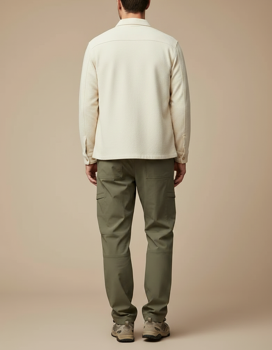 Pantalon Parachute Kaki Cargo Décontracté Léger Homme - Polyester - vue 2