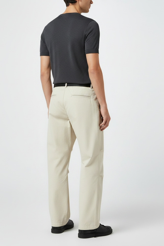 Pantalon Parachute Beige Ample Décontracté Léger Homme - Polyester - vue 2