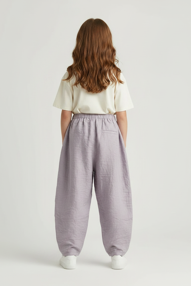 Pantalon Parachute Violet Lin Ample Fille - vue 2