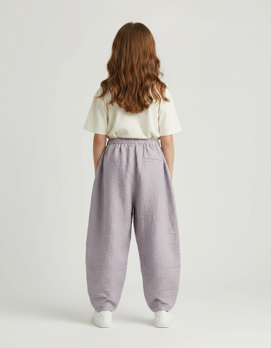 Pantalon Parachute Violet Lin Ample Fille - vue 2