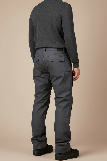 Pantalon Parachute Gris Tactique Cargo Homme Résistant - Toile - vue 2