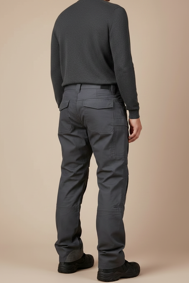 Pantalon Parachute Gris Tactique Cargo Homme Résistant - Toile - vue 2