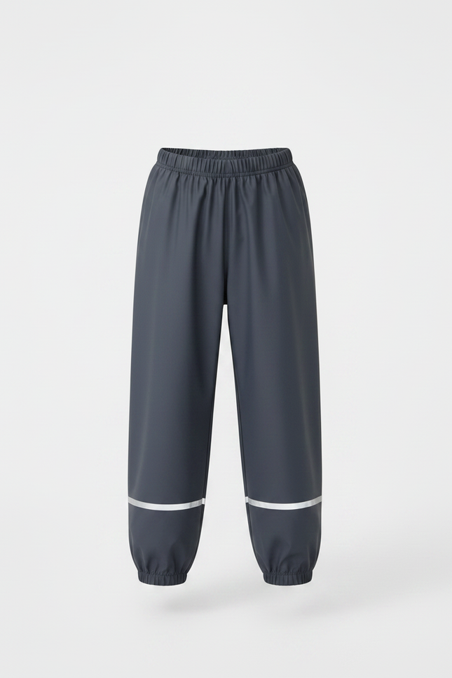 Pantalon Parachute Gris Imperméable Enfant Réfléchissant Respirant - Polyester - vue 3