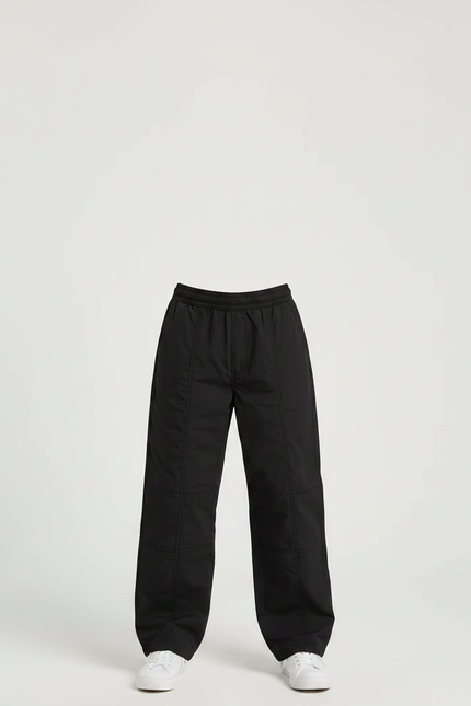 Pantalon Parachute Noir Ample Décontracté Enfant - Polyester - vue 3