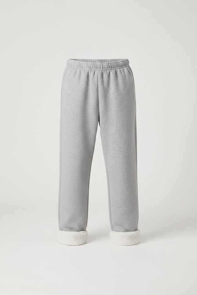 Pantalon Parachute Gris Molleton Doublé Ample Enfant - vue 3