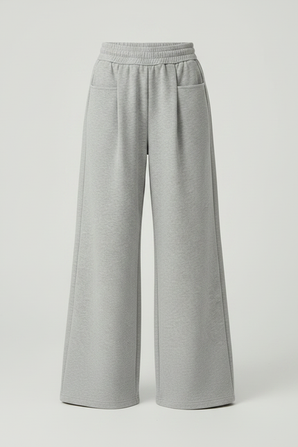 Pantalon Parachute Gris Ample Molleton Enfant - vue 3