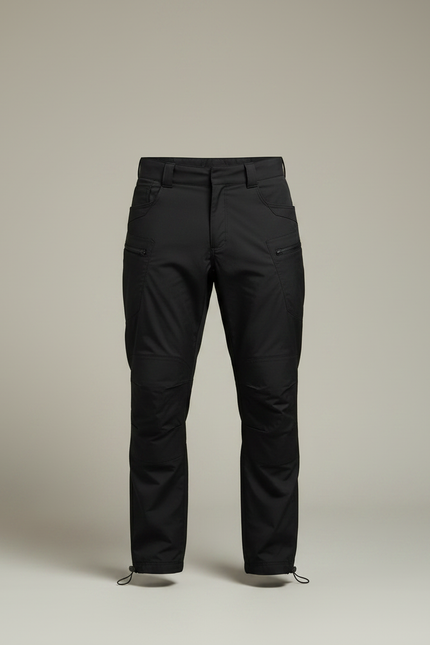 Pantalon Parachute Noir Cargo Homme Léger Randonnée - Polyester - vue 3