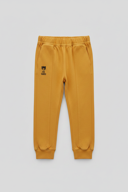 Pantalon Parachute Coton Ample Enfant Sportif Imprimé Mignon - Vert Molleton - vue 3