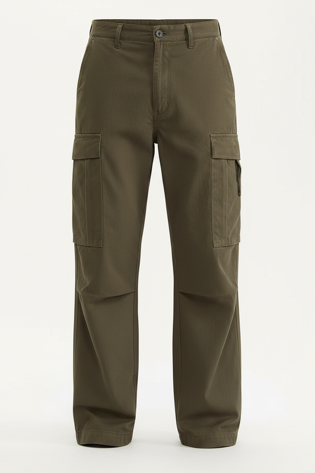 Pantalon Parachute Ccbb - Kaki Toile - vue 3
