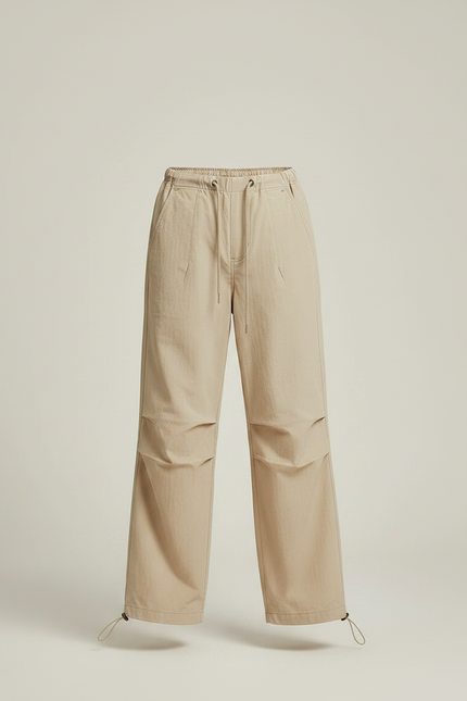 Pantalon Parachute Beige Ample Enfant Décontracté Cargo - Polyester - vue 3