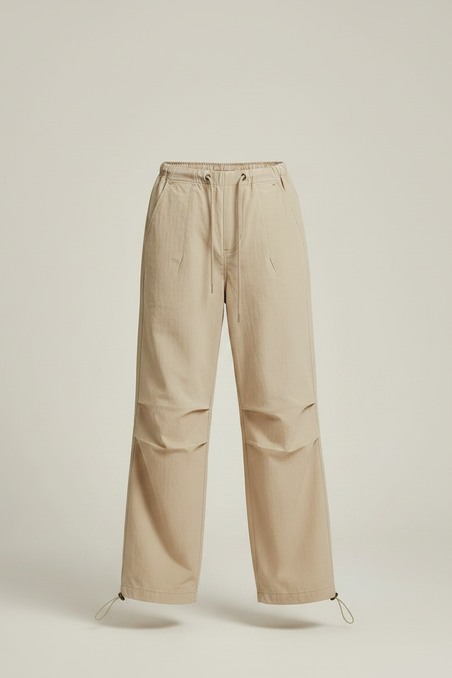 Pantalon Parachute Beige Ample Enfant Décontracté Cargo - Polyester - vue 3