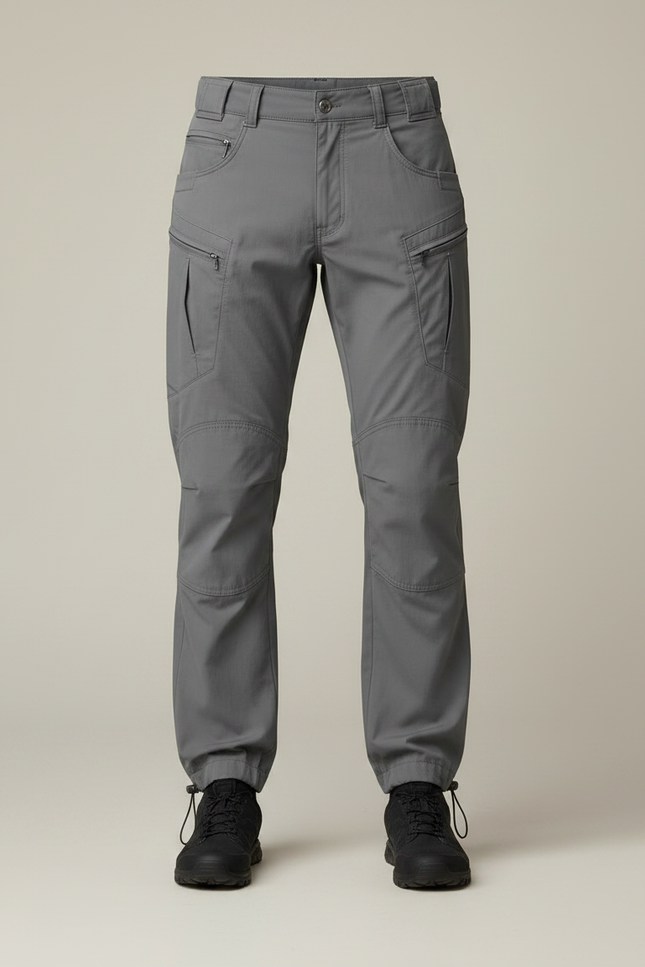 Pantalon Parachute Gris Cargo Tactique Homme - Polyester - vue 3