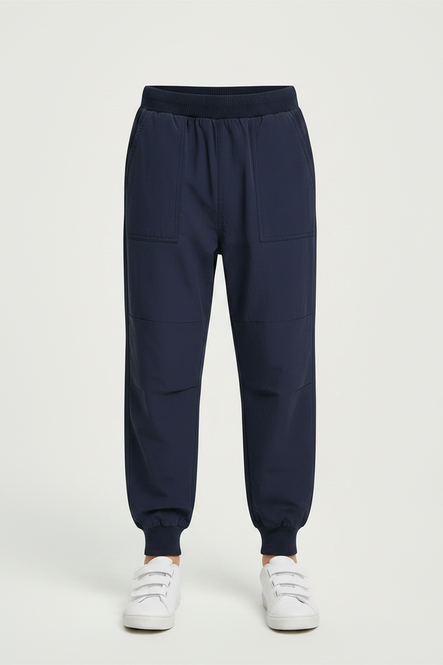 Pantalon Parachute Marine Ample Décontracté Enfant Coton - vue 3