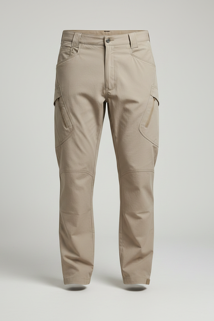 Pantalon Parachute Kaki Cargo Tactique Homme - Polyester - vue 3