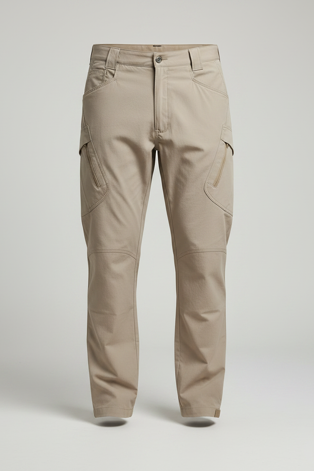 Pantalon Parachute Kaki Cargo Tactique Homme - Polyester - vue 3