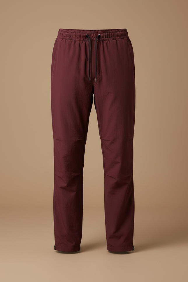 Pantalon Parachute Bordeaux Ample Sportif Homme - Polyester - vue 3