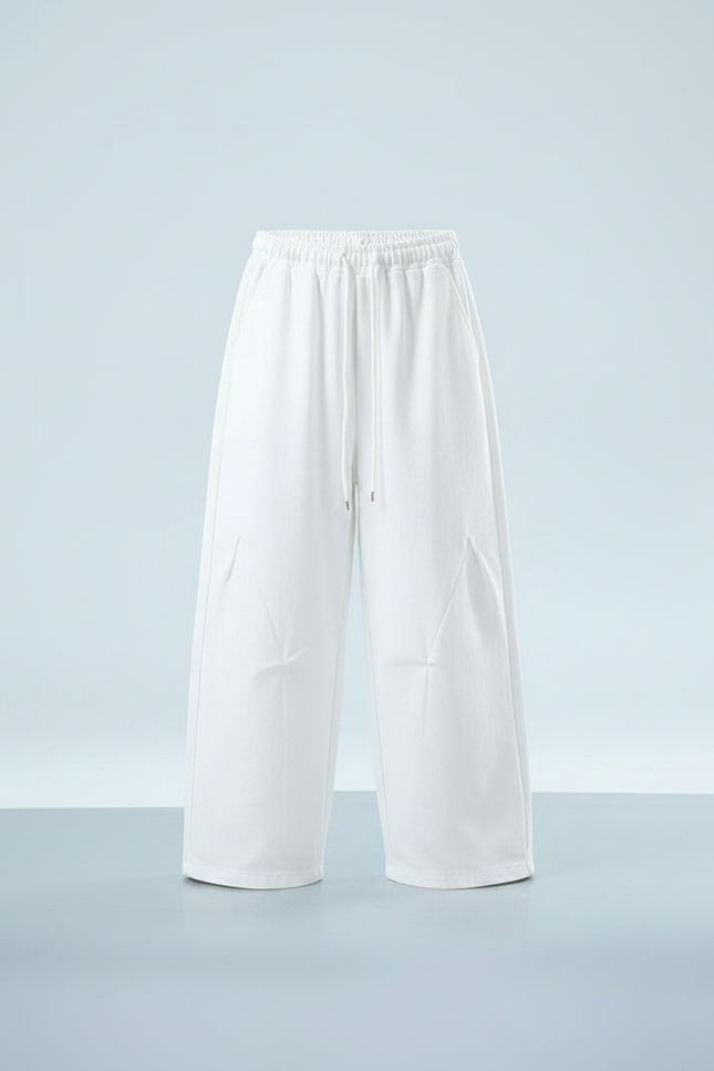 Pantalon Parachute Ample Casual Enfant Fille - Blanc Polyester - vue 3