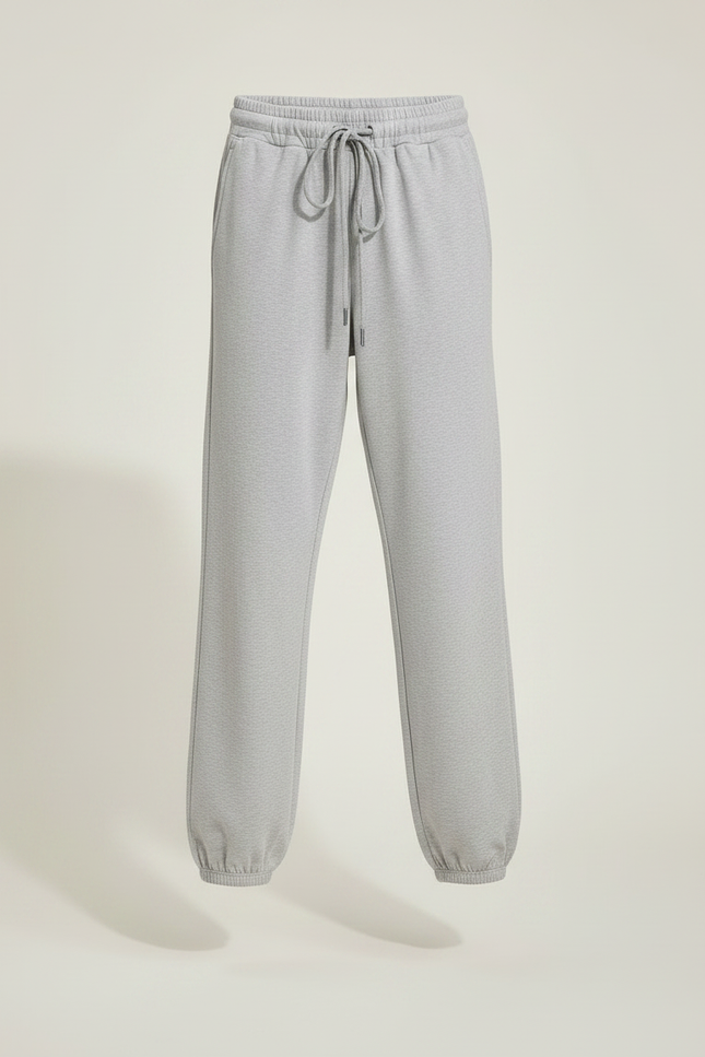 Pantalon Parachute Gris Ample Confortable Enfant Coton - Molleton - vue 3