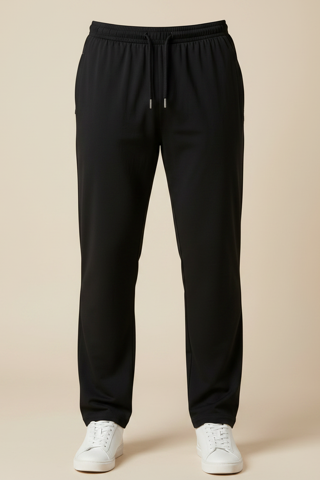 Pantalon Parachute Noir Ample Cordon Sport Homme - Polyester - vue 3