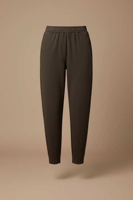 Pantalon Parachute Marron Ample Doux Confortable Femme - Molleton - vue 3