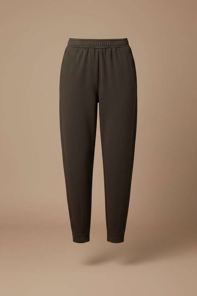 Pantalon Parachute Marron Ample Doux Confortable Femme - Molleton - vue 3