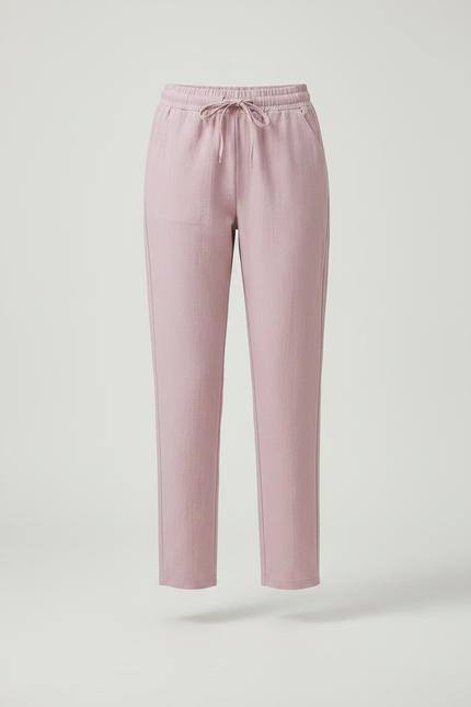 Pantalon Parachute Lin Rose Décontracté Femme - vue 3
