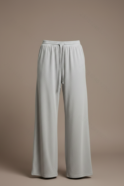 Pantalon Parachute Gris Ample Décontracté Fluide Confortable - Molleton - vue 3