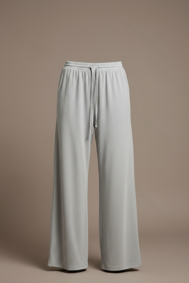 Pantalon Parachute Gris Ample Décontracté Fluide Confortable - Molleton - vue 3