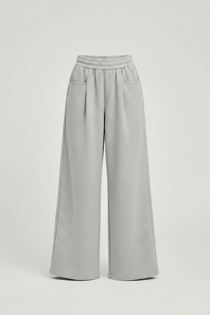 Pantalon Parachute Gris Ample Décontracté Molleton Enfant - vue 3