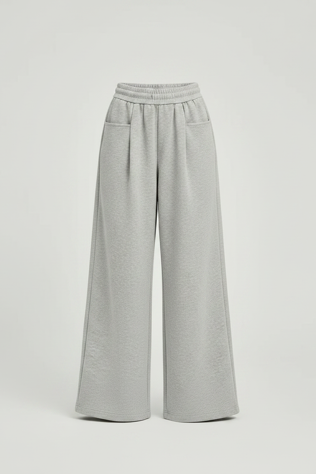 Pantalon Parachute Gris Ample Décontracté Molleton Enfant - vue 3
