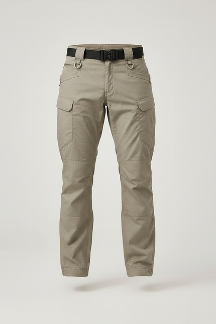 Pantalon Parachute Kaki Cargo Homme Léger Décontracté Multi-poches - Polyester - vue 3