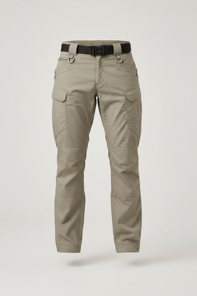 Pantalon Parachute Kaki Cargo Homme Léger Décontracté Multi-poches - Polyester - vue 3