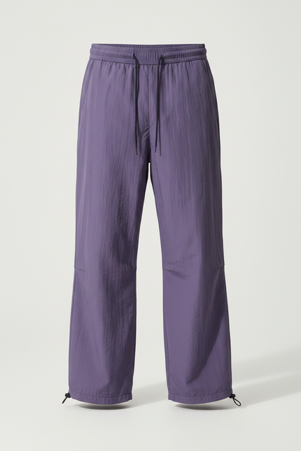 Pantalon Parachute Violet Ample Nylon Léger Homme - Polyester - vue 3