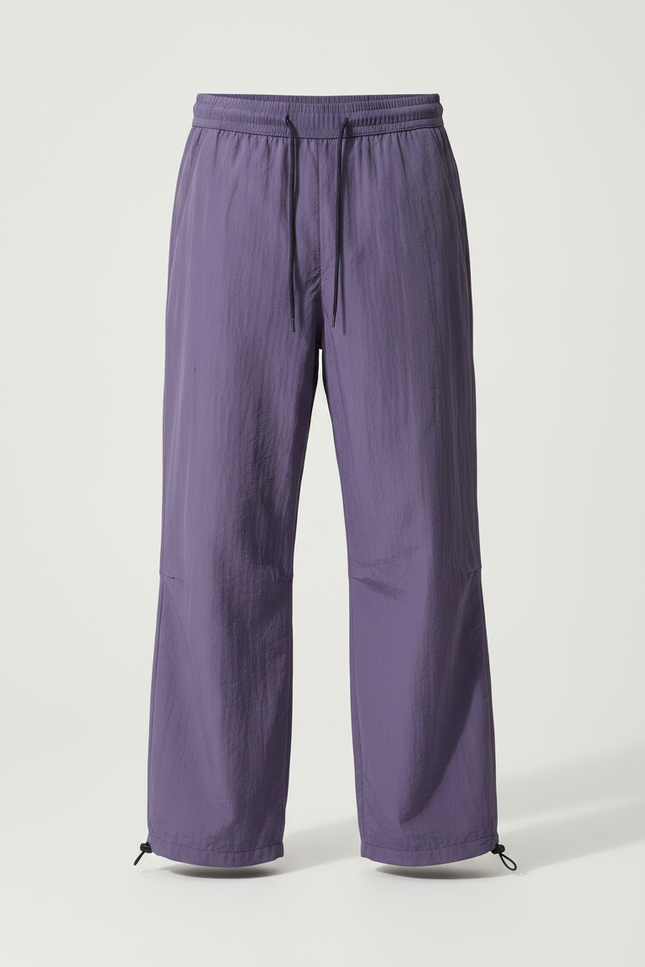 Pantalon Parachute Violet Ample Nylon Léger Homme - Polyester - vue 3