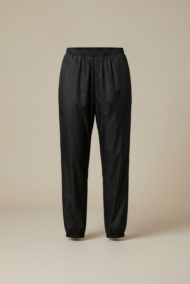 Pantalon Parachute Noir Fluide Sport Décontracté Femme - Polyester - vue 3